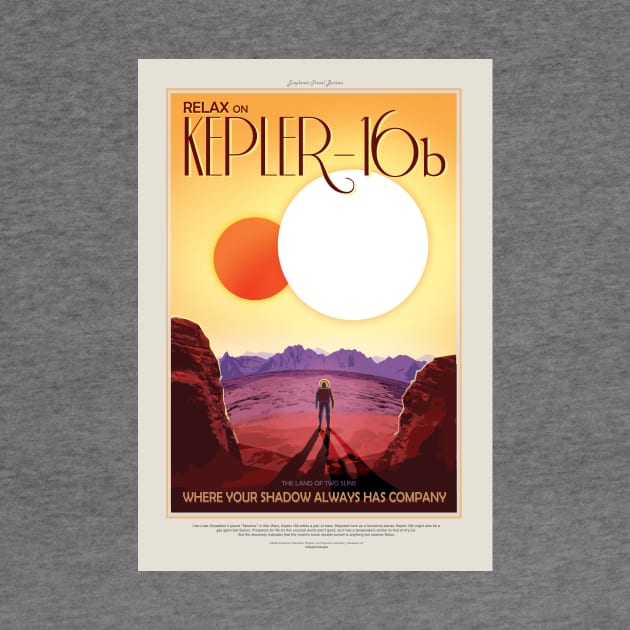 Kepler 16-b NASA Artwork by GEEKNESS